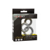 Calexotics Lot de 3 Cockrings Link Up Gris